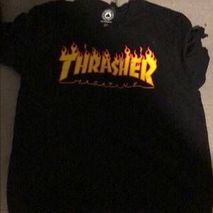 Thrasher flamed shirt